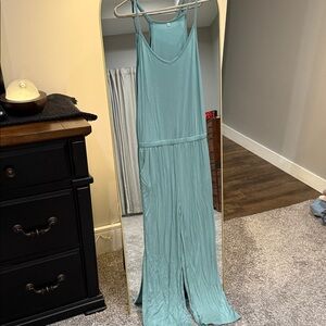 Elegant Teal Jumpsuit with Pockets